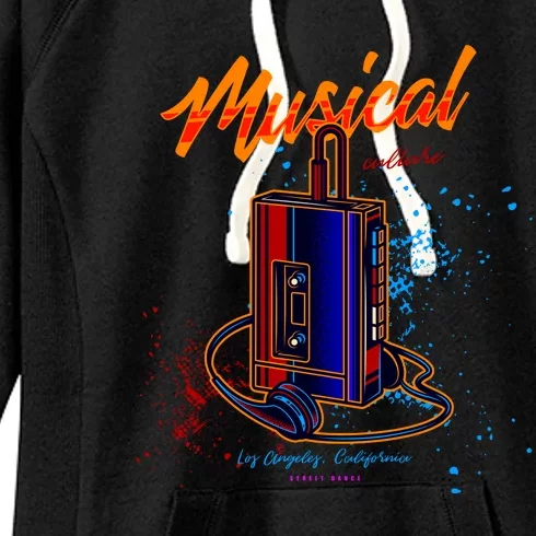 Walkman Los Angeles California Retro Women's Fleece Hoodie