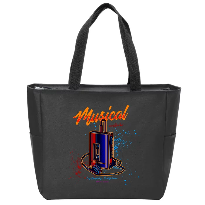 Walkman Los Angeles California Retro Zip Tote Bag