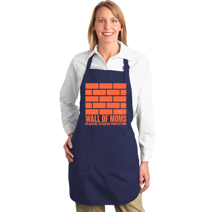 Wall Of Moms Peaceful Citizen Protection Full-Length Apron With Pocket