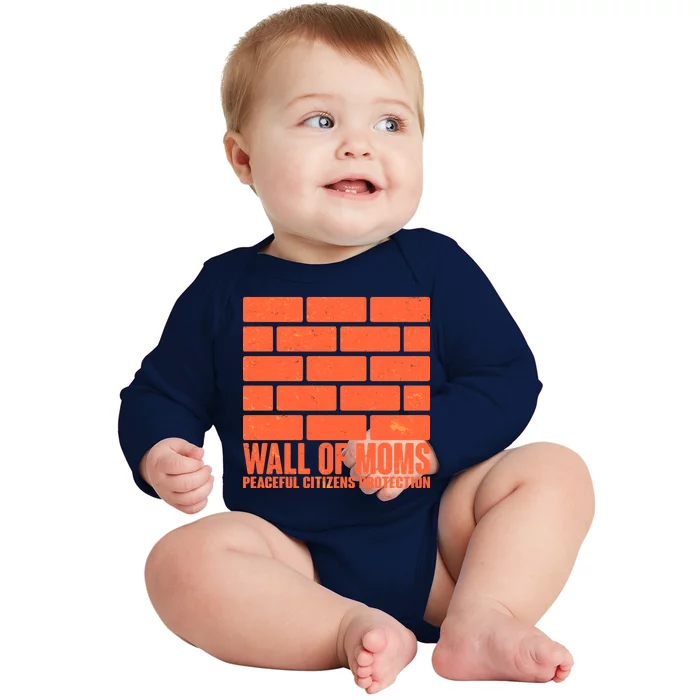 Wall Of Moms Peaceful Citizen Protection Baby Long Sleeve Bodysuit