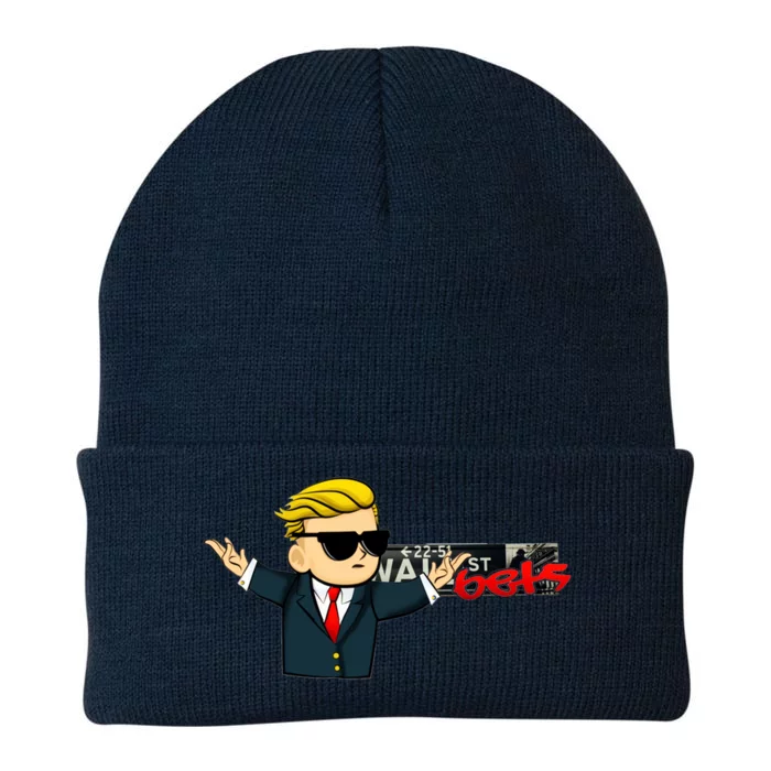 Wall Sreet Bets Logo Knit Cap Winter Beanie