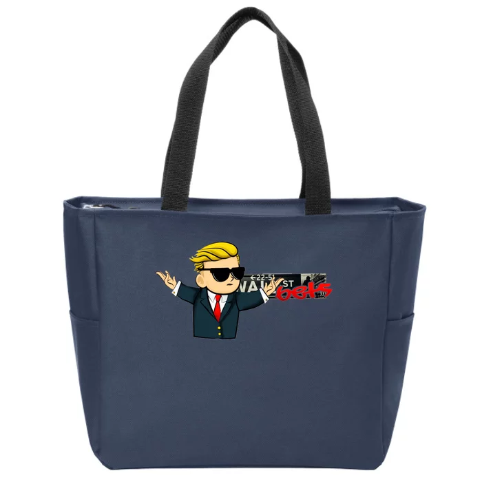 Wall Sreet Bets Logo Zip Tote Bag