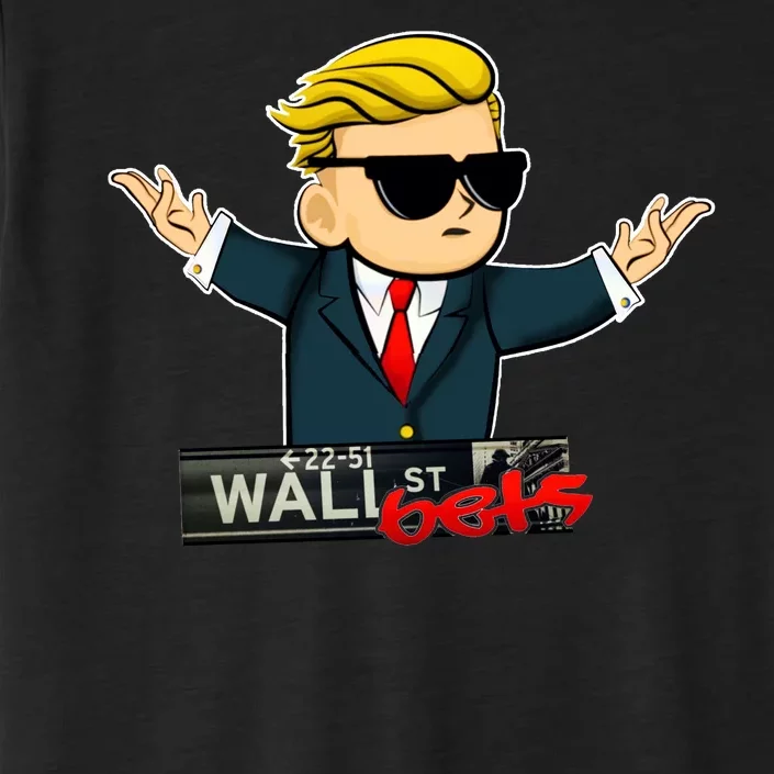 Wall Street Bets Guy Investing Stocks ChromaSoft Performance T-Shirt