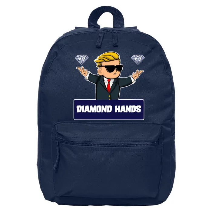 Wall Street Diamond Hands 16 in Basic Backpack