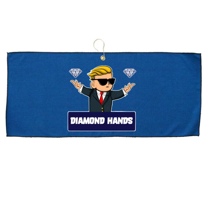 Wall Street Diamond Hands Large Microfiber Waffle Golf Towel