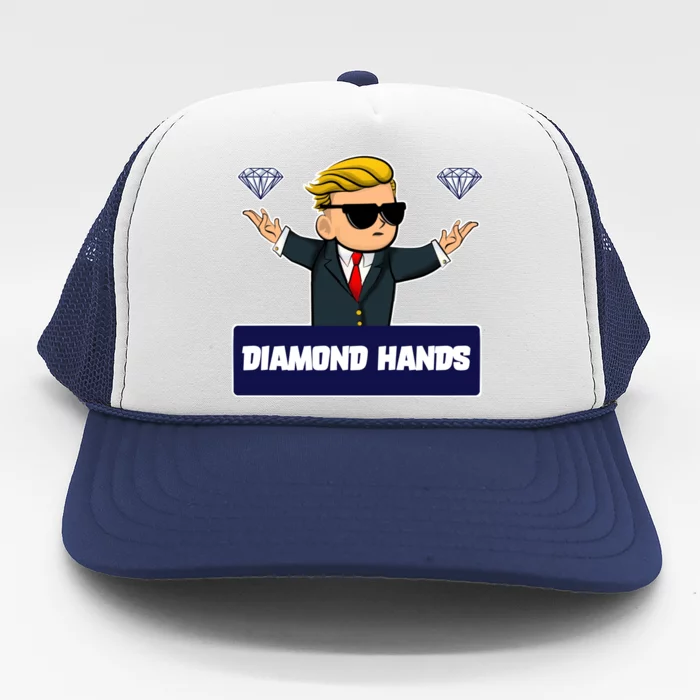 Wall Street Diamond Hands Trucker Hat