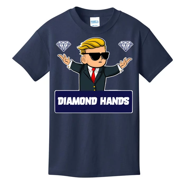 Wall Street Diamond Hands Kids T-Shirt