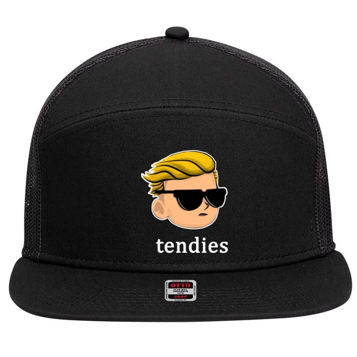 Wall Street Guy WSB Tendies 7 Panel Mesh Trucker Snapback Hat