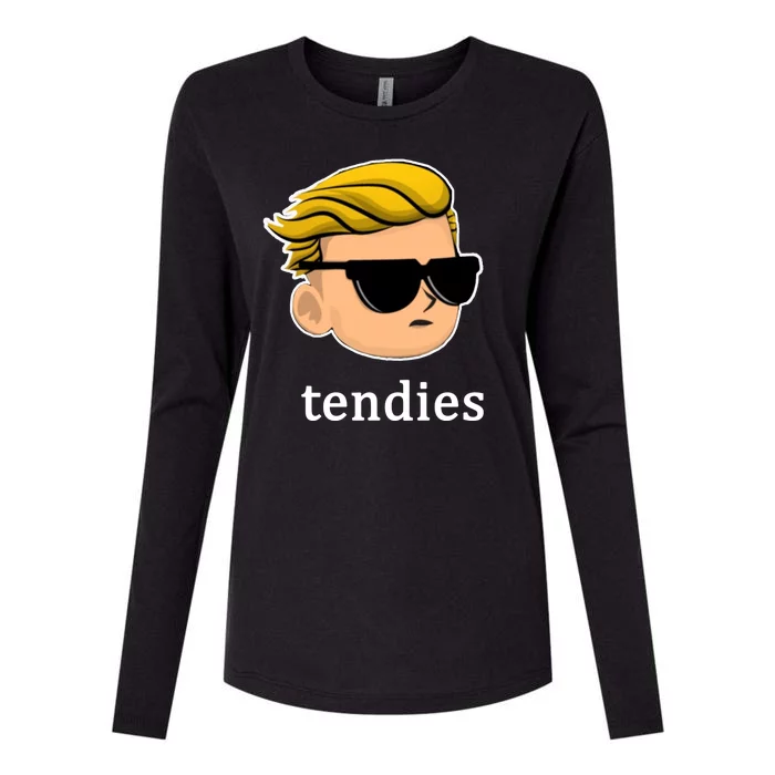 Wall Street Guy WSB Tendies Womens Cotton Relaxed Long Sleeve T-Shirt