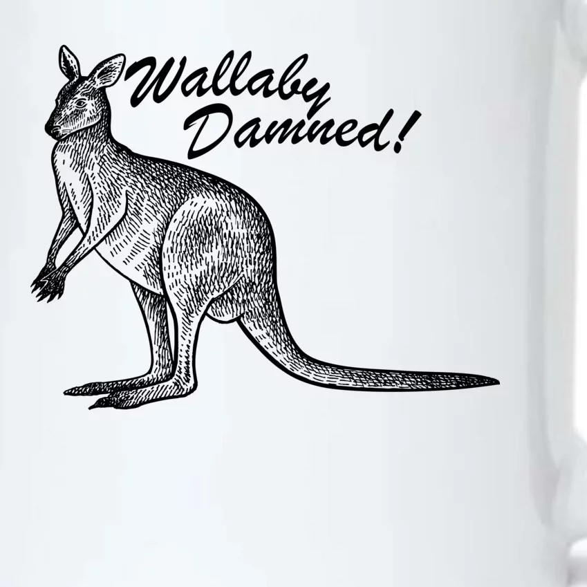 Wallaby Damned Black Color Changing Mug