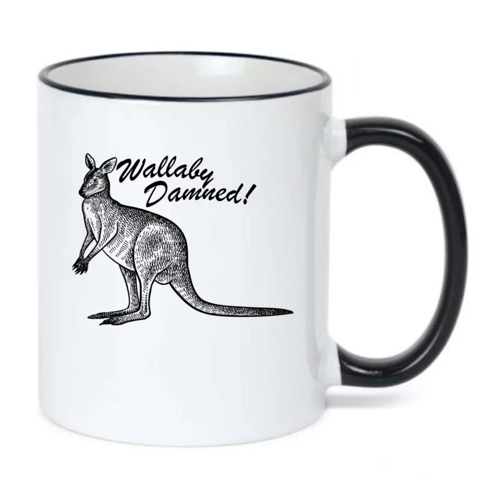 Wallaby Damned Black Color Changing Mug