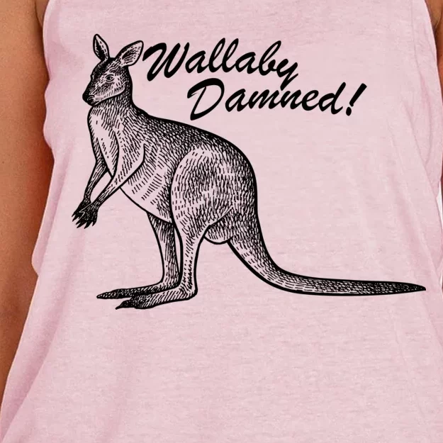 Wallaby Damned Women's Knotted Racerback Tank