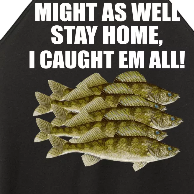 Walleye Caught Em All Women’s Perfect Tri Rocker Tank