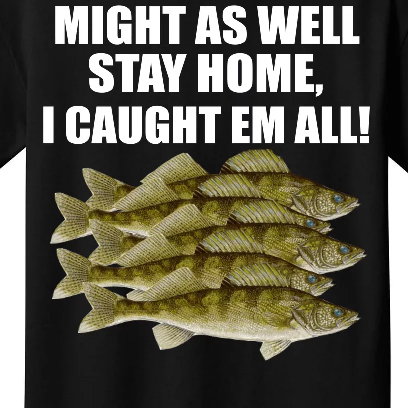 Walleye Caught Em All Kids T-Shirt