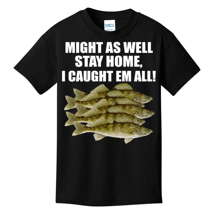 Walleye Caught Em All Kids T-Shirt