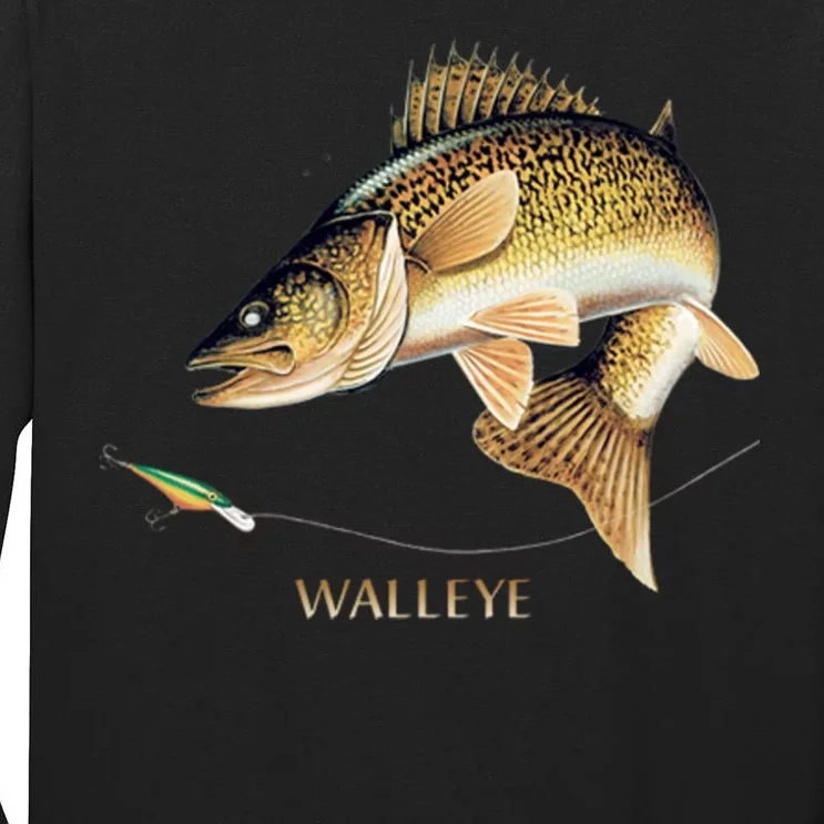 Walleye Combination Tall Long Sleeve T-Shirt