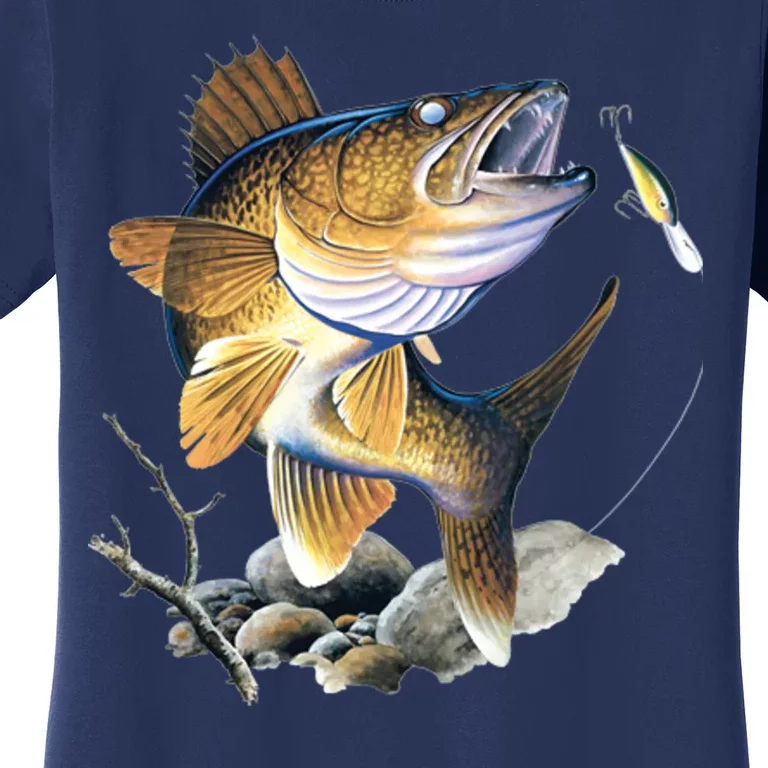 Walleye Fishing Women's T-Shirt