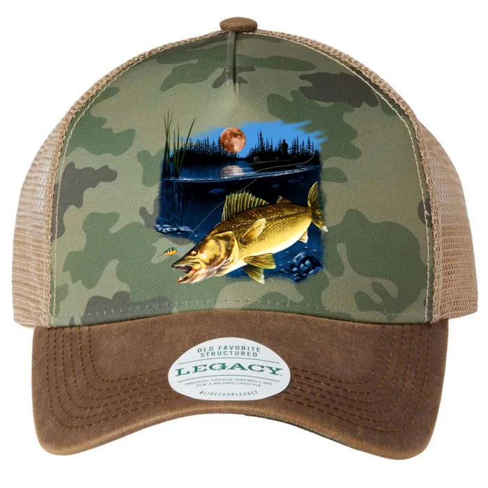 Walleye Moon Light Legacy Tie Dye Trucker Hat