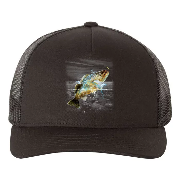 Walleye Wilderness - Fishing Yupoong Adult 5-Panel Trucker Hat