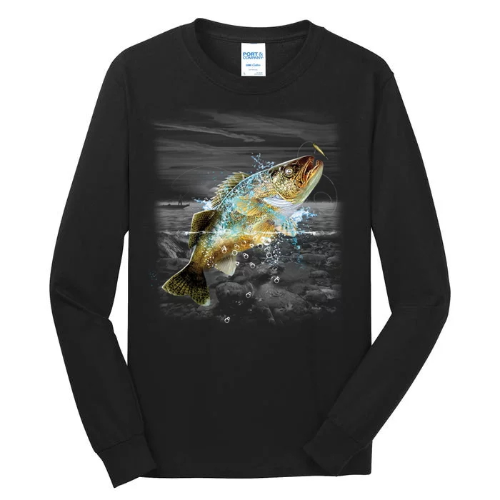 Walleye Wilderness - Fishing Tall Long Sleeve T-Shirt