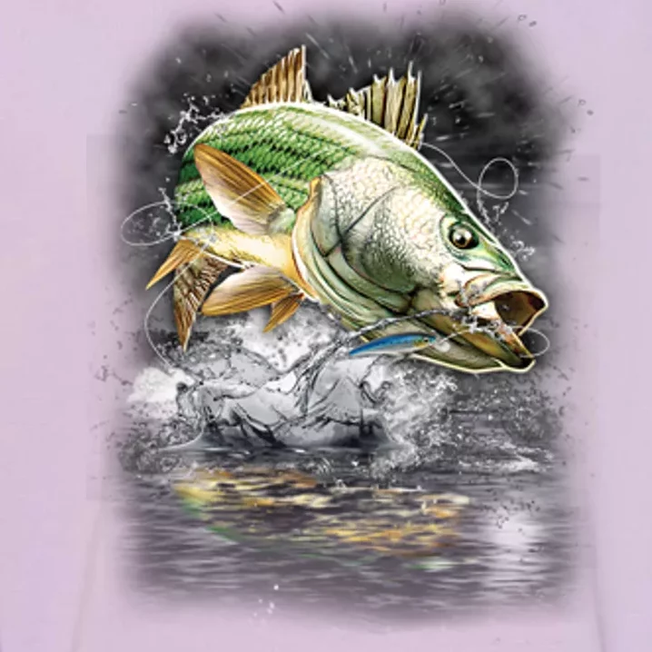 Walleye Wilderness - Fishing Jumping Fish Garment-Dyed Sweatshirt