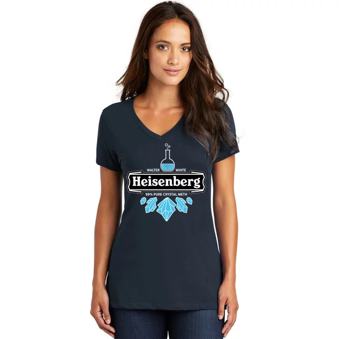 Walter White Heisenberg Beer Chemist Women's V-Neck T-Shirt