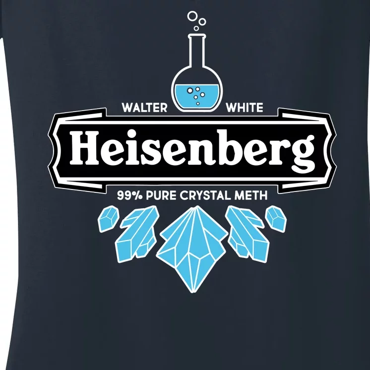 Walter White Heisenberg Beer Chemist Women's V-Neck T-Shirt