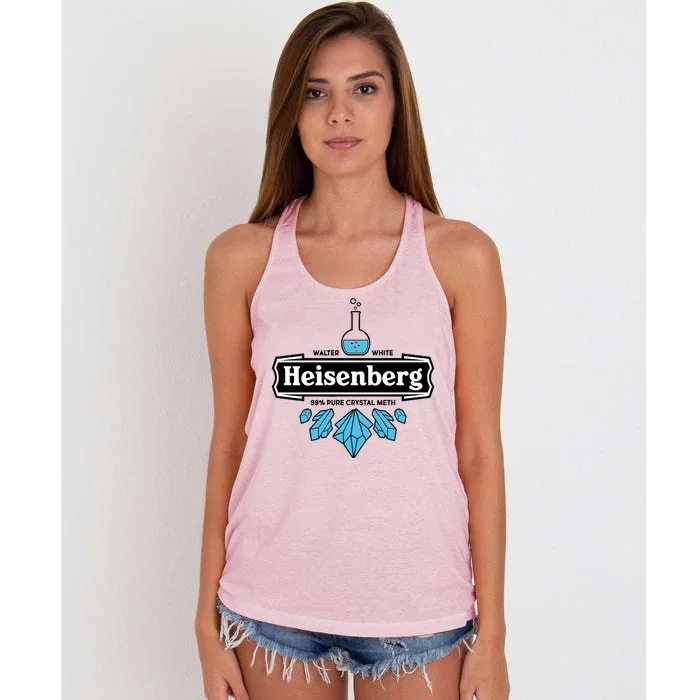 Walter White Heisenberg Beer Chemist Women's Knotted Racerback Tank