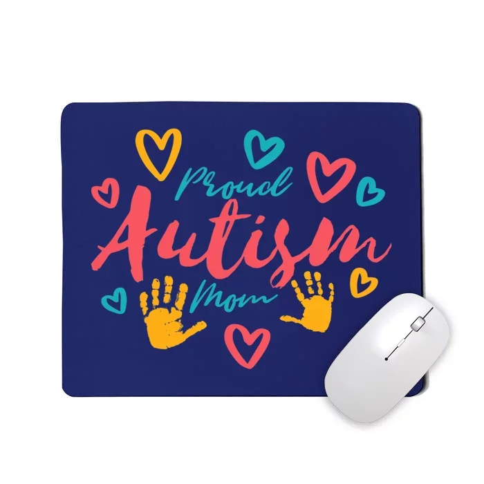 Wo Autism Mom Proud Autistic Pride Awareness Day Month Asperger Mousepad