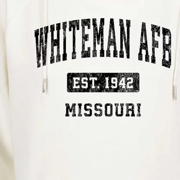 Whiteman Afb Missouri Mo Vintage Established Athletic Sports Design Womens Funnel Neck Pullover Hood