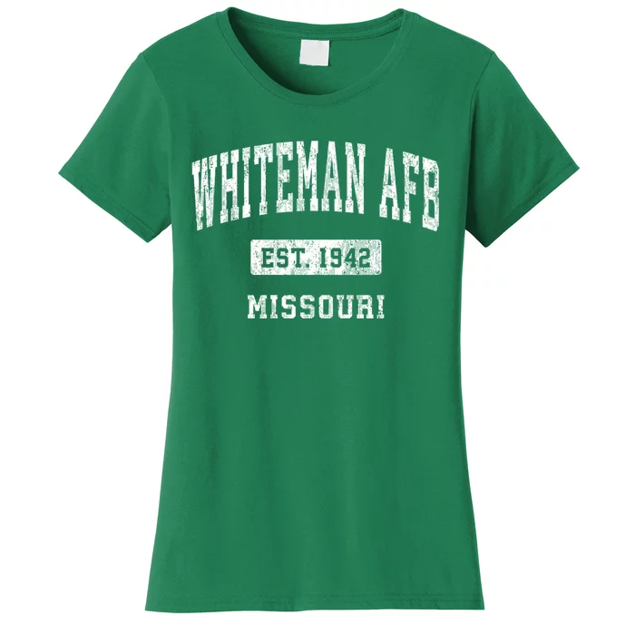 Whiteman Afb Missouri Mo Vintage Established Athletic Sports Design Women's T-Shirt