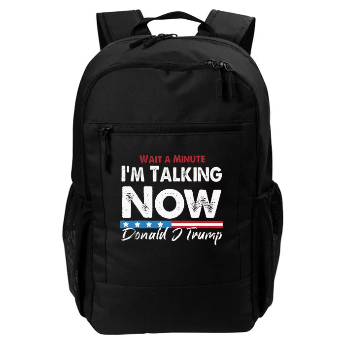 Wait A Minute IM Talking Now Trump Vance 2024 Debate Daily Commute Backpack