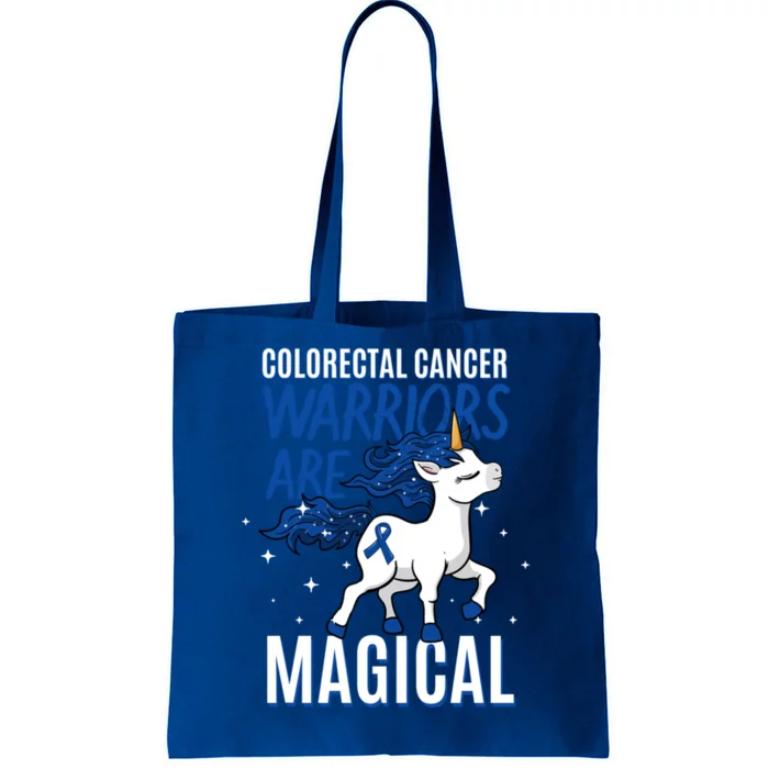 Warriors Are Magical Colorectal Cancer Colonoscopy Advocate Gift Tote Bag