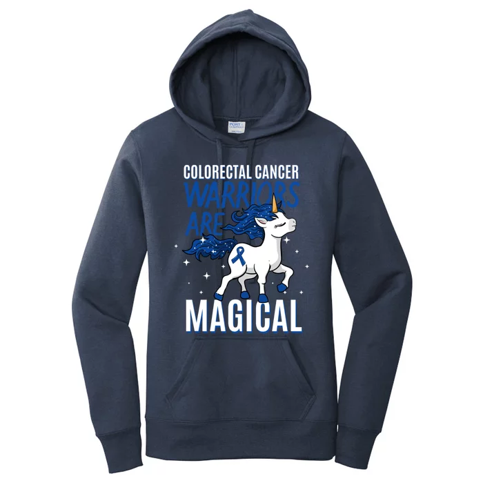 Warriors Are Magical Colorectal Cancer Colonoscopy Advocate Gift Women's Pullover Hoodie