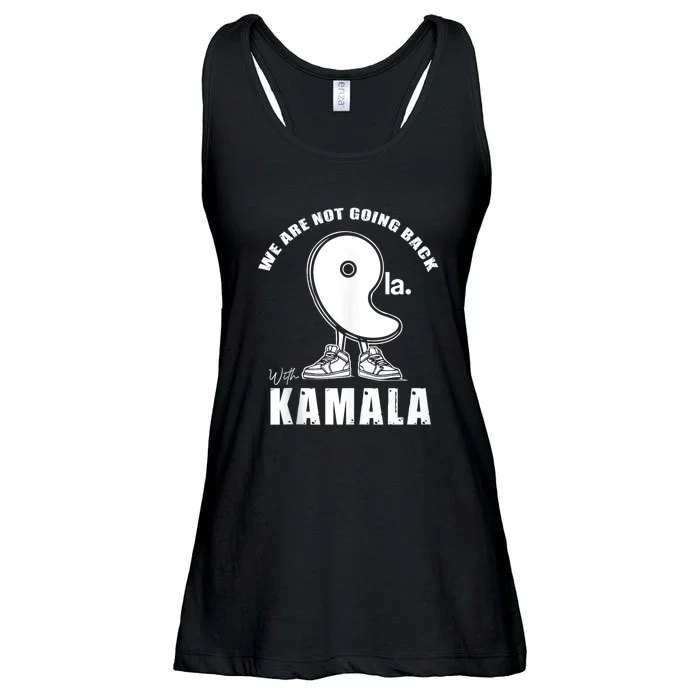 We Are Not Going Back With Kamala Harris Comma La 2024 Ladies Essential Flowy Tank