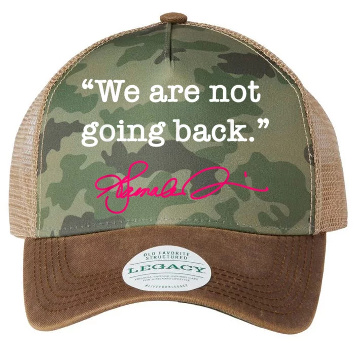 We Are Not Going Back Kamala Harris Legacy Tie Dye Trucker Hat