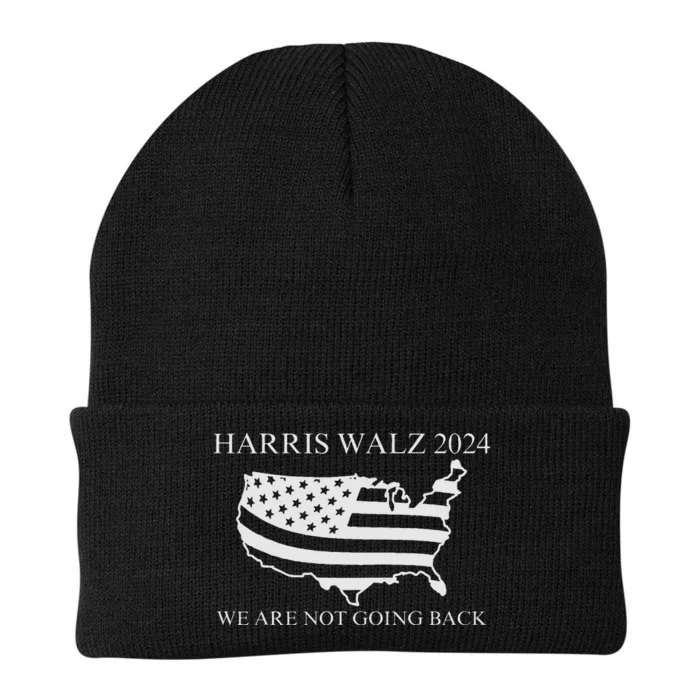 We Are Not Going Back Harris Walz 2024 Knit Cap Winter Beanie