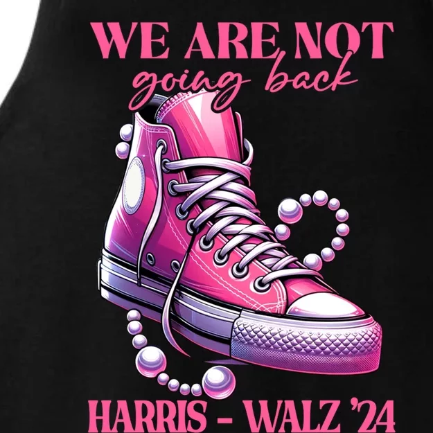 We Are Not Going Back Vote Harris Democratic Election 2024 Gift Ladies Tri-Blend Wicking Tank