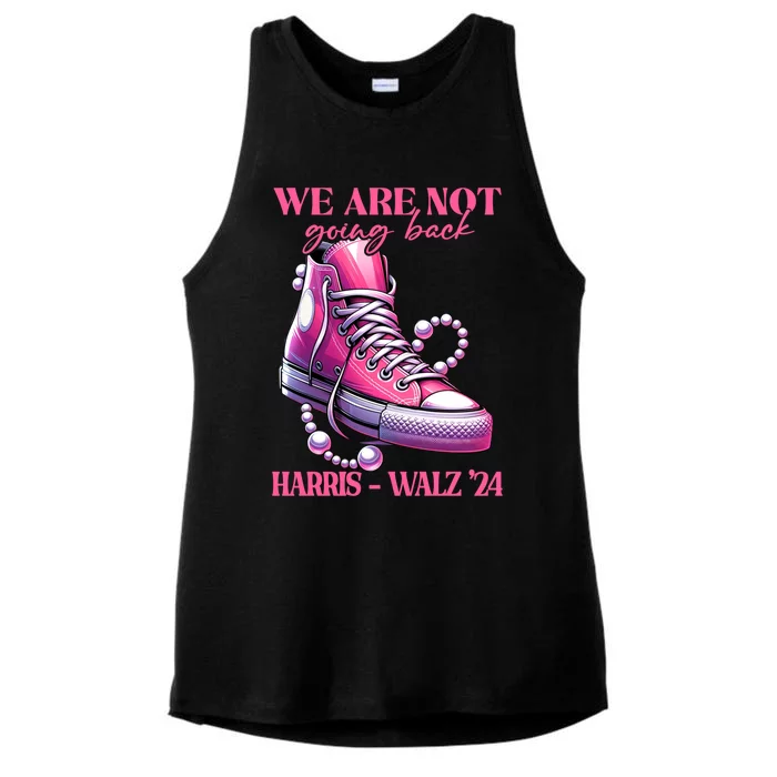 We Are Not Going Back Vote Harris Democratic Election 2024 Gift Ladies Tri-Blend Wicking Tank