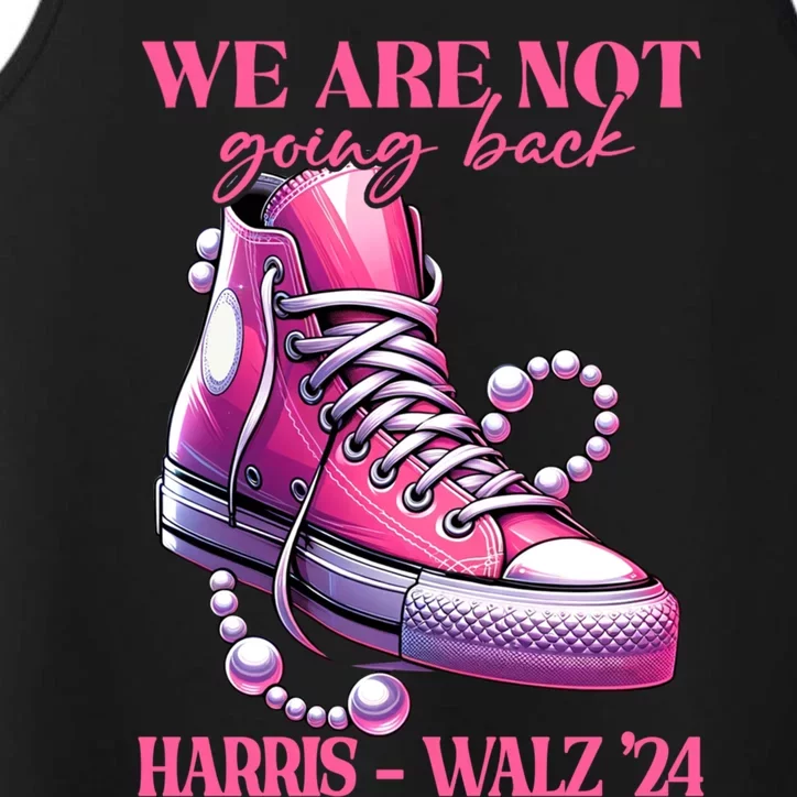 We Are Not Going Back Vote Harris Democratic Election 2024 Gift Performance Tank