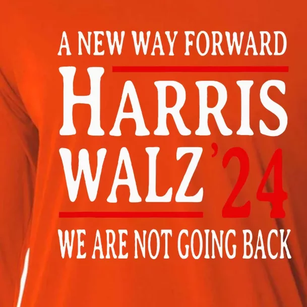 We Are Not Going Back Pro Kamala Harris Harris Walz 2024 Cooling Performance Long Sleeve Crew