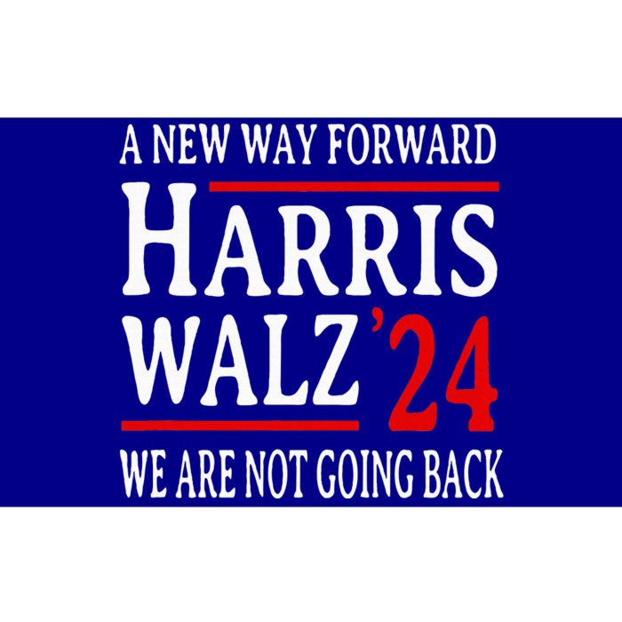 We Are Not Going Back Pro Kamala Harris Harris Walz 2024 Bumper Sticker