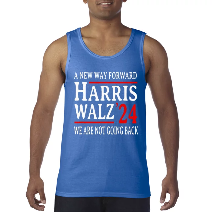 We Are Not Going Back Pro Kamala Harris Harris Walz 2024 Tank Top