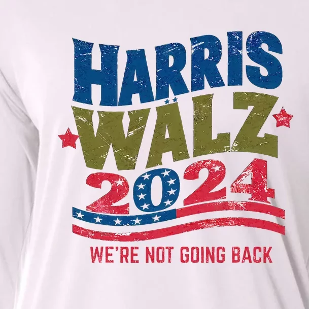 We Are Not Going Back Kamala Harris Tim Walz President Cooling Performance Long Sleeve Crew