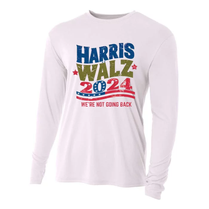 We Are Not Going Back Kamala Harris Tim Walz President Cooling Performance Long Sleeve Crew