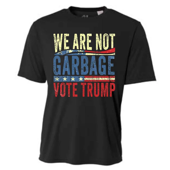 We Are Not Garbage Vote Trump For President 2024 Trump Vance Cooling Performance Crew T-Shirt