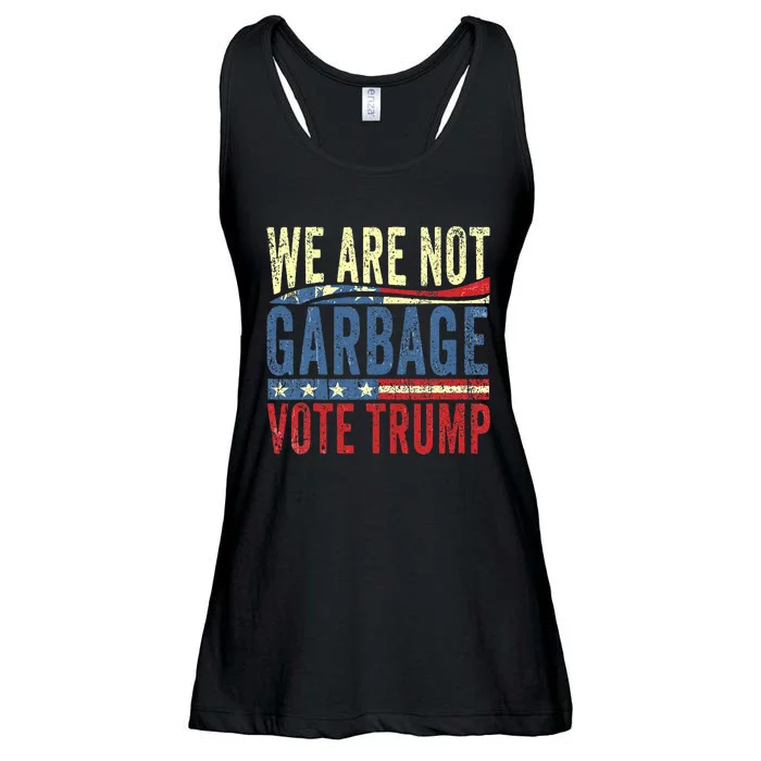 We Are Not Garbage Vote Trump For President 2024 Trump Vance Ladies Essential Flowy Tank