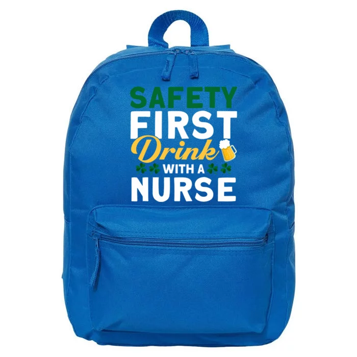 With A Nurse Safety First With A Nurse Gift 16 in Basic Backpack