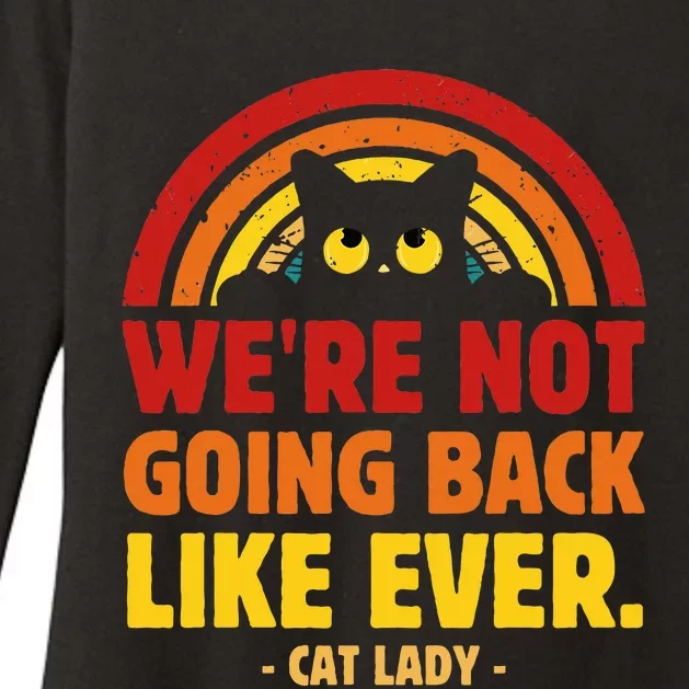 We Are Not Going Back Like Ever Cat Lady Kamala Harris 2024 Womens CVC Long Sleeve Shirt