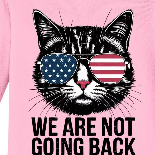 We Are Not Going Back Election Day Themed Artwork Baby Long Sleeve Bodysuit